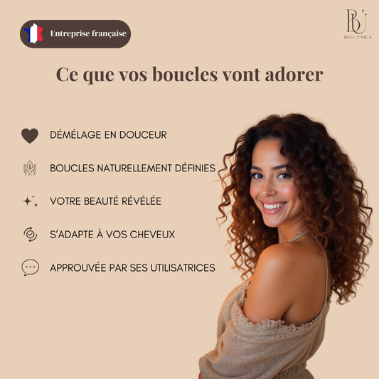 Brosse cheveux bouclés