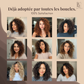 Brosse cheveux bouclés