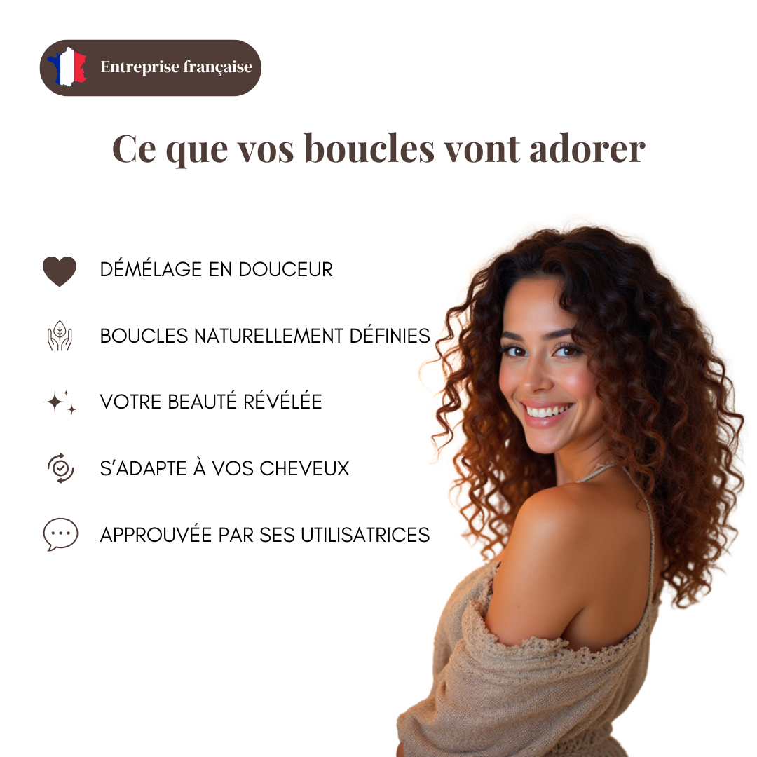 Brosse cheveux bouclés